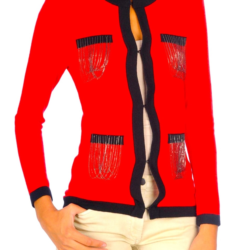 Torn by Ronny Kobo Red jacket size M - Picture 1 of 7